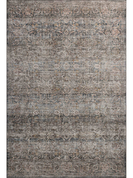 Josie JOS05 Dove/Gold 5' x 7'6" Machine Washable Rug by Amber Lewis x Loloi