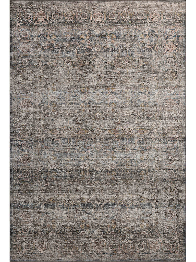 Josie JOS05 Dove/Gold 5' x 7'6" Machine Washable Rug by Amber Lewis x Loloi image number 0