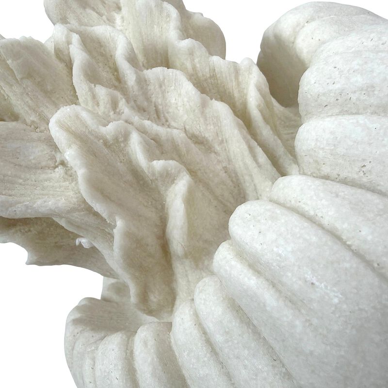 Jellyfish Table Lamp Matte White Resin Coastal Accent Light 10 In Tall image number 4