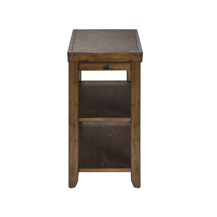Liberty Furniture Mitchell Chair Side Table in Nutmeg