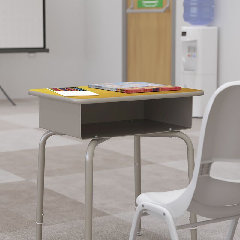 Flash Furniture Student Desk - Open Book Box for Elementary - High School Grade Students image number 9