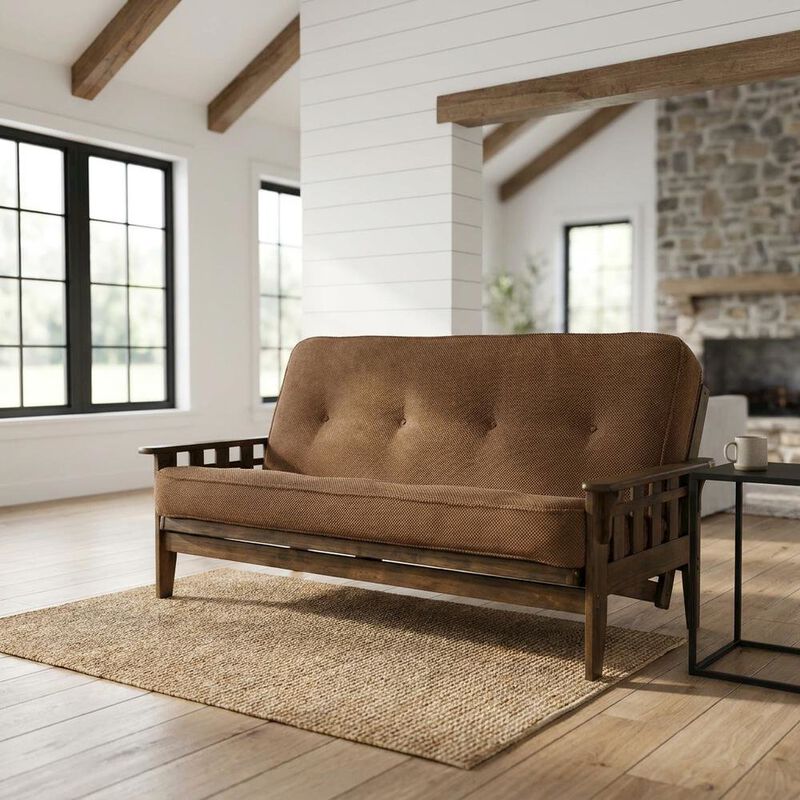 Tucson Frame-Rustic Walnut Finish-Marmont Mocha Mattress image number 7