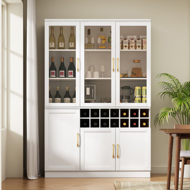 Fedcud Tall Wine Bar Cabinet image number 1