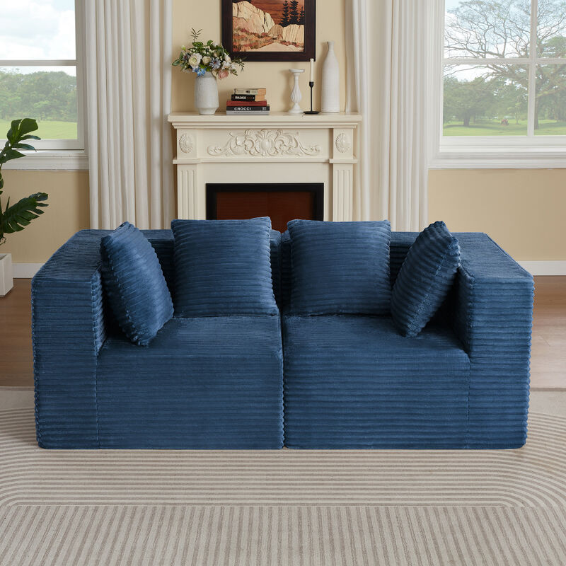 Bacras Boneless loveseat image number 1