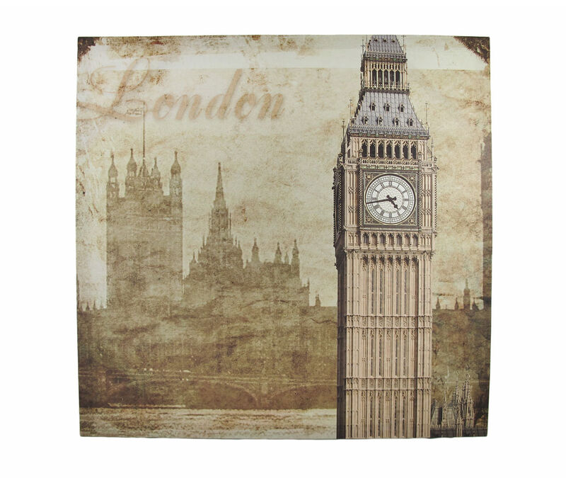 London Houses of Parliament and Big Ben Printed Canvas Wall Hanging image number 0