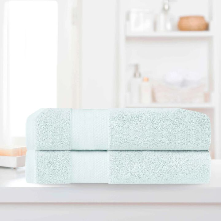 Turkish Cotton Bath Sheets 2-Piece Set &ndash; Soft, Plush & Absorbent
