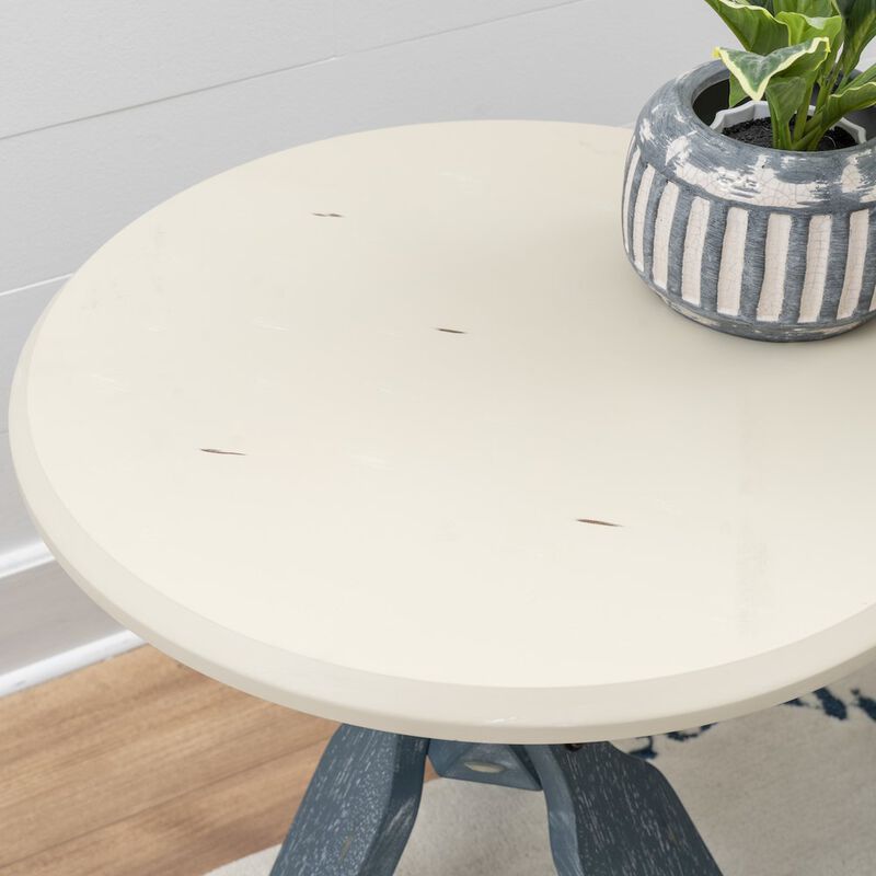 Linon Omar Side Table Blue image number 2