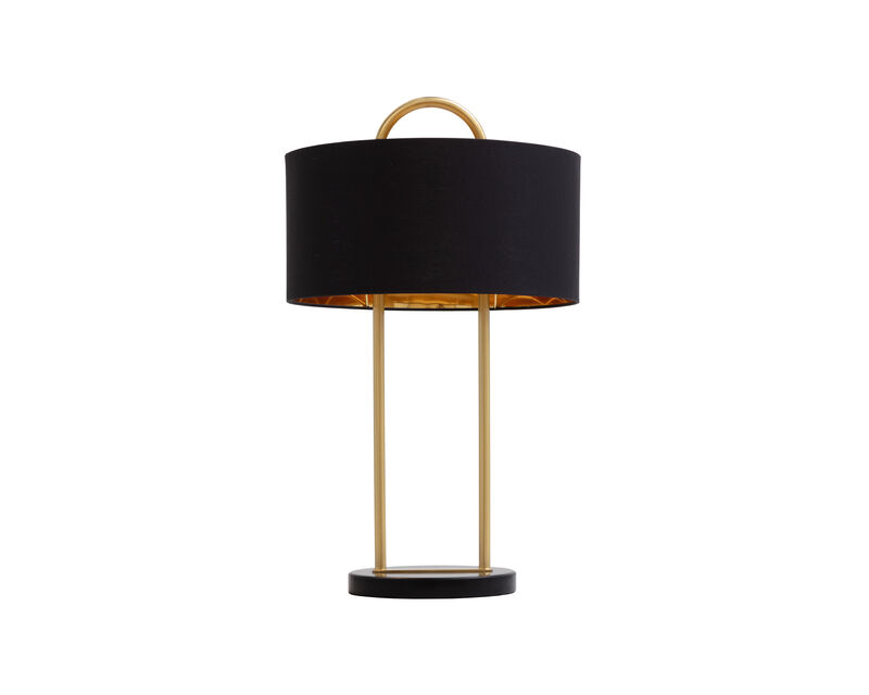 Briar Black Marble Matte Black Table Lamp image number 0