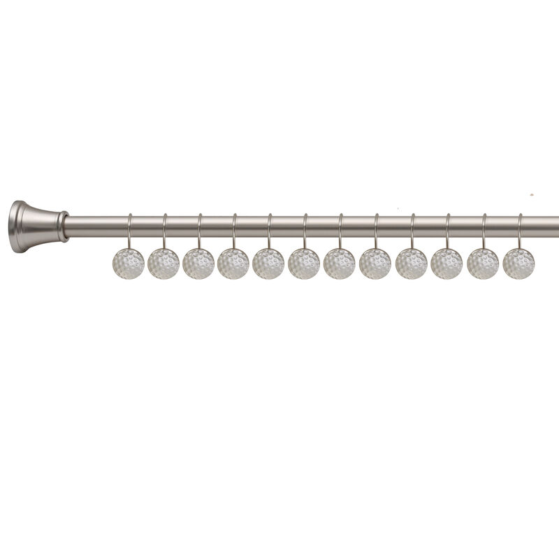 Metal Shower Curtain Hooks, Set of 12 image number 4