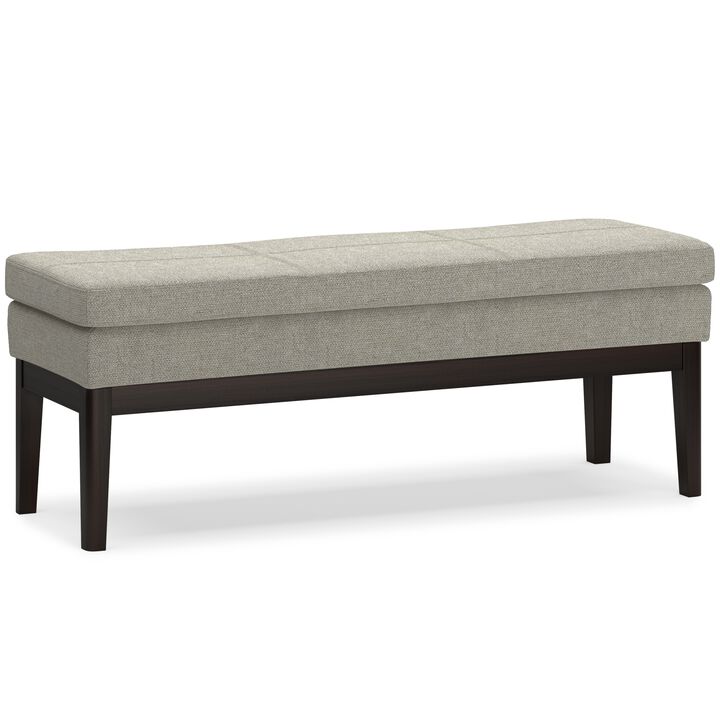 Carlson Ottoman Bench in Greige