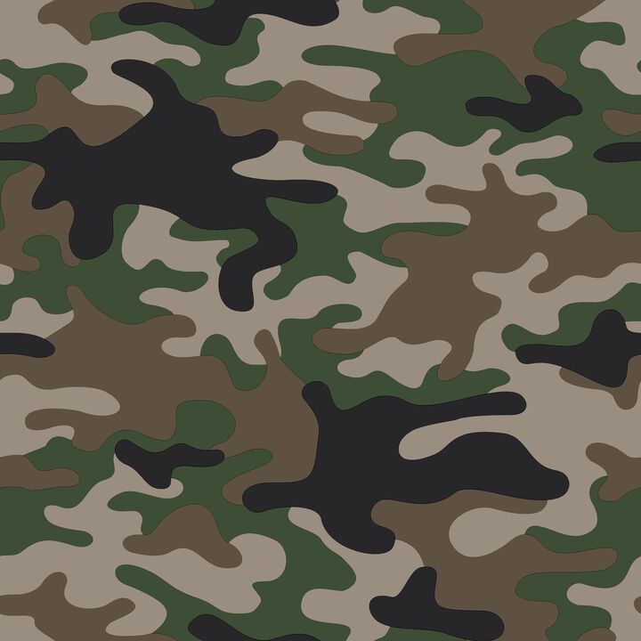 Kids and Teens Camo Green Wallpaper G78552