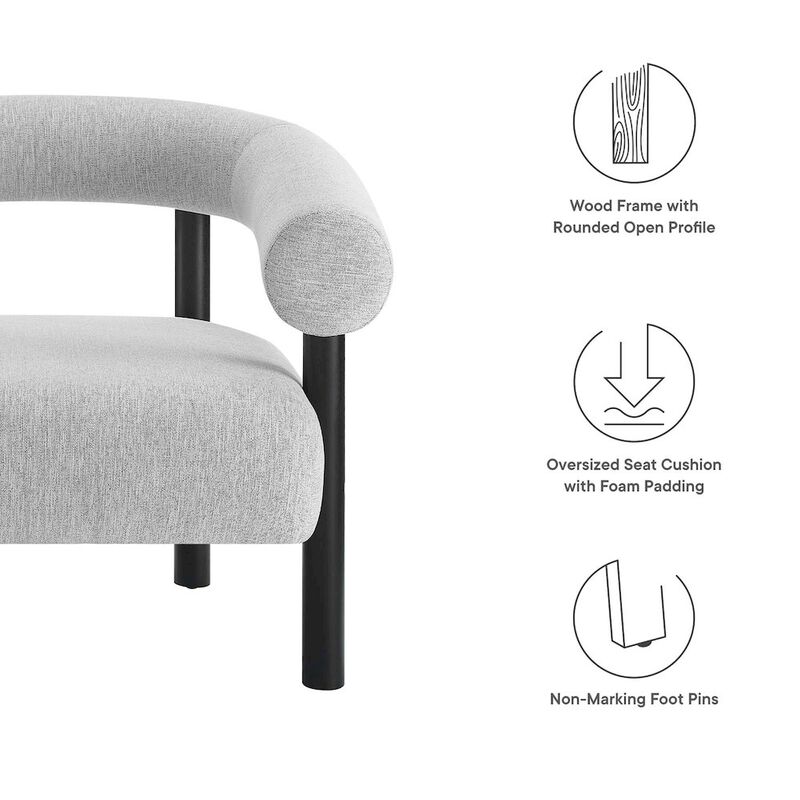 Sable Upholstered Fabric Armchair image number 1