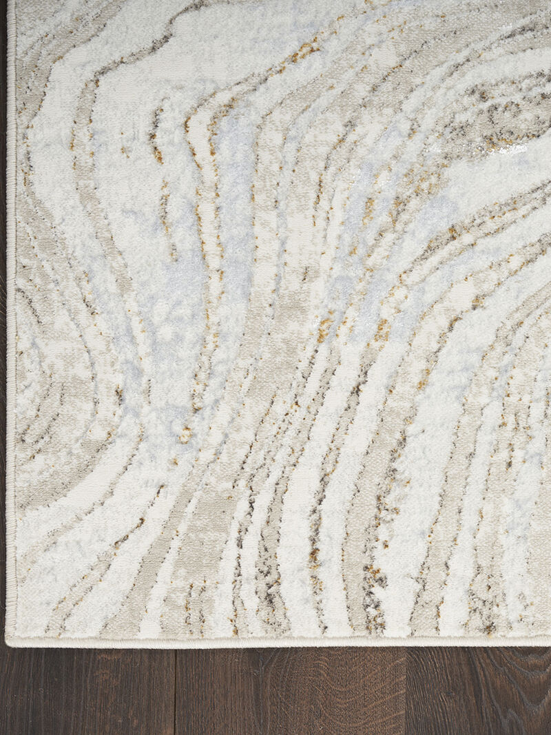 Glitz GLZ22 Gray/Gold 5'3" x 7'3" Rug