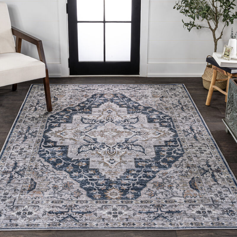 Didim Boho Medallion Machine-Washable Area Rug