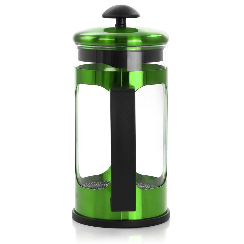 Mr. Coffee 30oz Glass and Stainless Steel French Coffee Press in Green