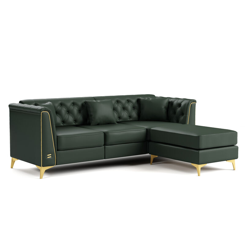 Wotvo 81.5" 3-Seater Modular Chesterfield Sofa image number 9