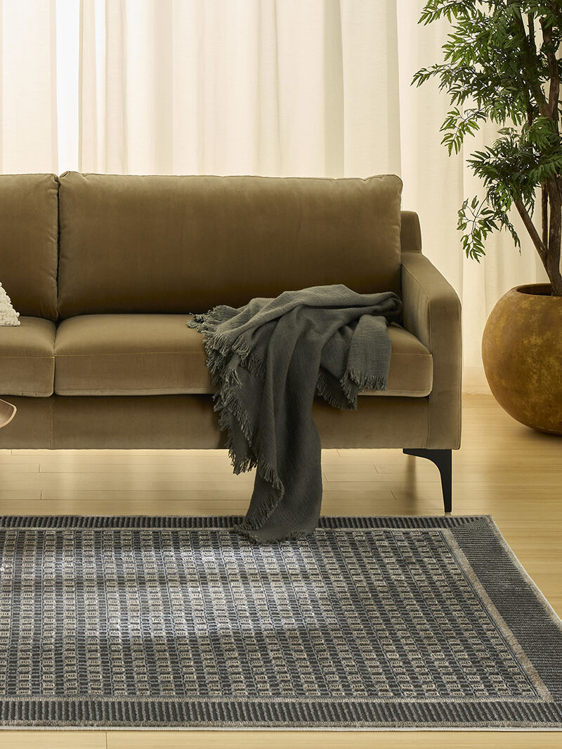 Nordic NRC03 Black/Taupe 4' x 6' Rug