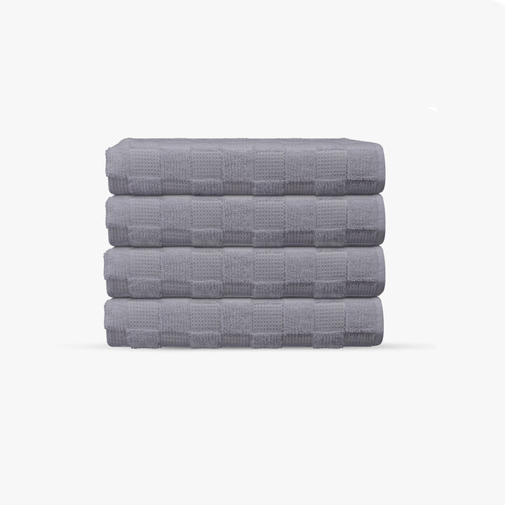 Waffle Terry 4 pcs Turkish Wash Towels Set
