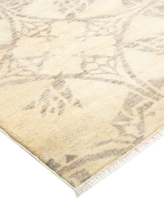 Suzani, One-of-a-Kind Hand-Knotted Area Rug  - Ivory, 6' 1" x 6' 5"
