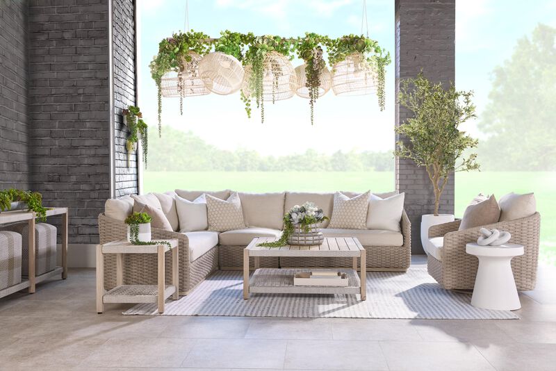 Caspian Outdoor Swivel Rocker Sofa Chair image number 2