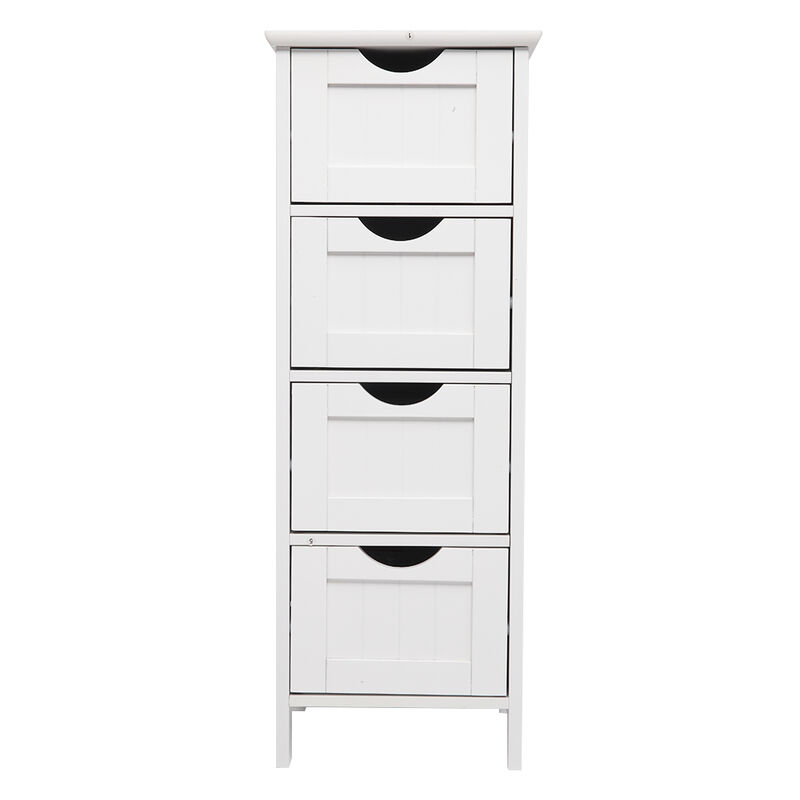 4-Drawer Storage Cabinet Space-Saving Organizer for Bathroom