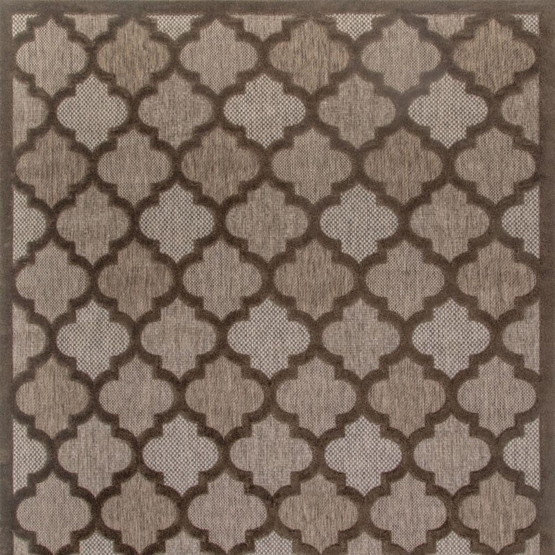 HomeRoots Trellis Indoor Outdoor Area Rug image number 2