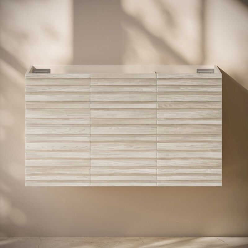 Cascade 36" Wall-Mounted Bathroom Vanity Cabinet without Top in White Oak image number 5