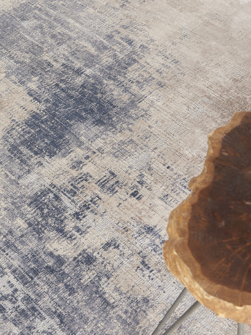 Rustic Textures RUS02 Beige/Gray 5'3" x Round Rug