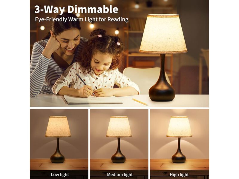 Touch Bedside Lamp for Bedroom image number 3
