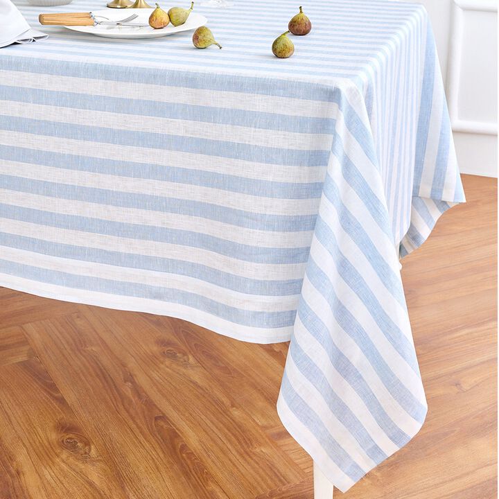 Linen Tablecloth - Sorrento Stripe