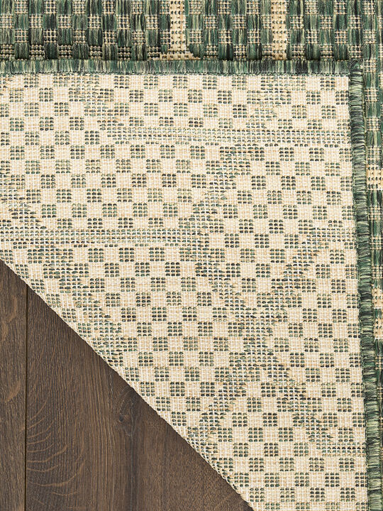 Horizon Indoor/Outdoor HOZ01 Green 4' x 6' Rug