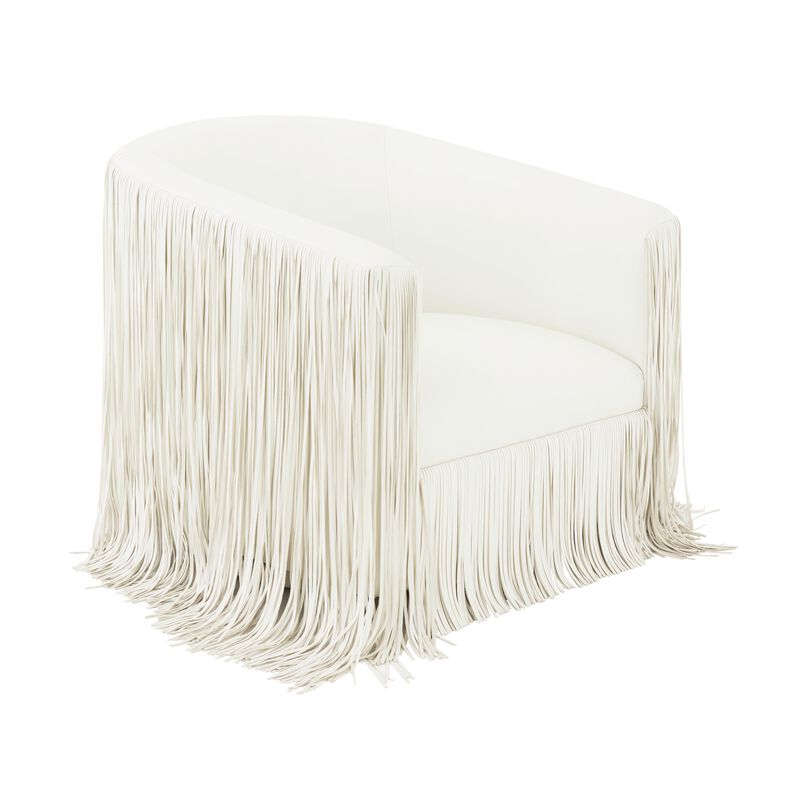 Shag Me Vegan Leather Swivel Chair image number 2