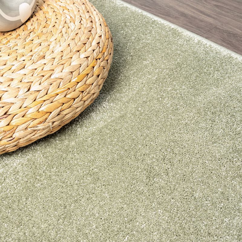 Haze Solid Low Pile Square Area Rug