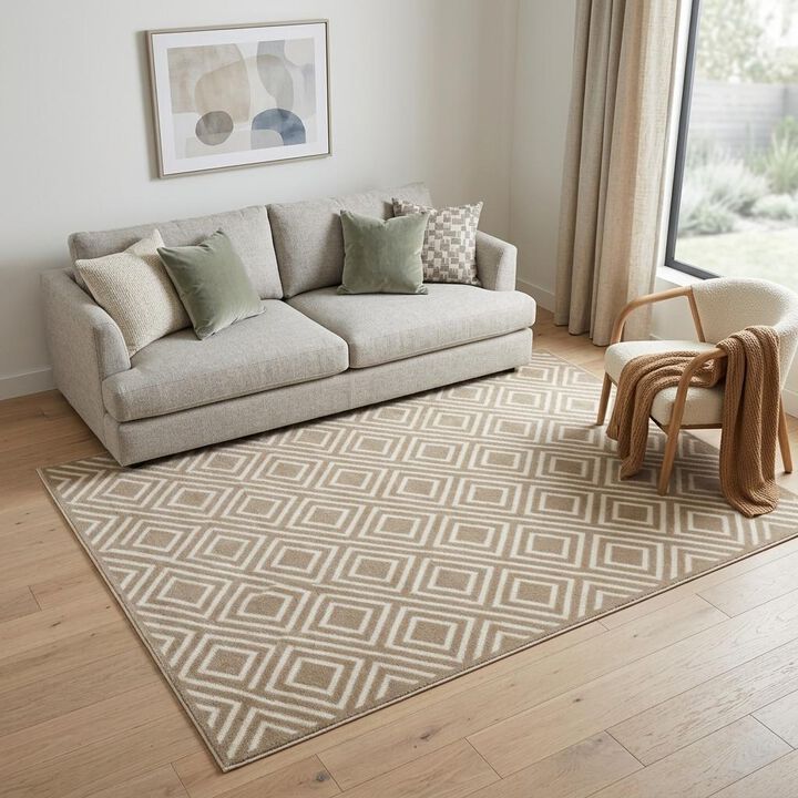 HomeRoots Geometric Area Rug