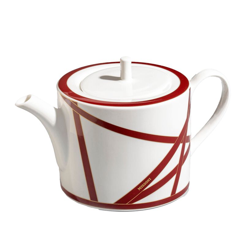Tea & Coffee Pot NASTRI BORDEAUX, diam. 4.72", H 5.12" image number 0