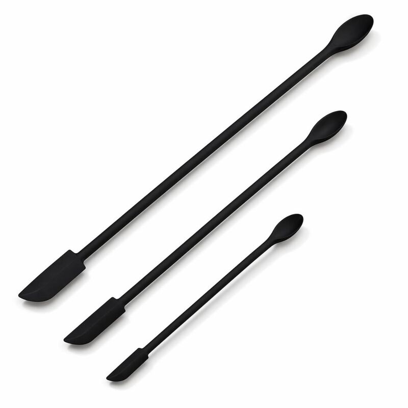 Pack of 3 Silicone Jar Scraper Spatula Set image number 0