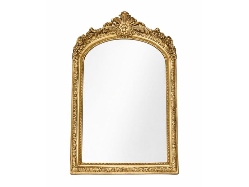 Vintage Gold Vanity Makeup Mirror Decorative Table Mirror for Dresser 10x7 Inches image number 0