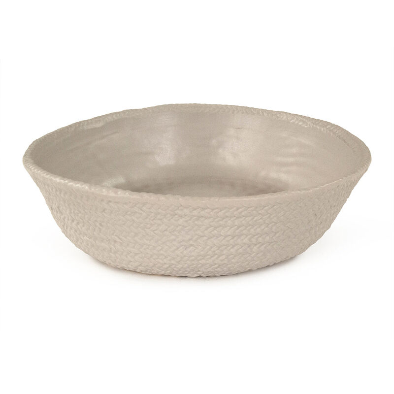 Grey Cross Weave Bowl Large image number 0