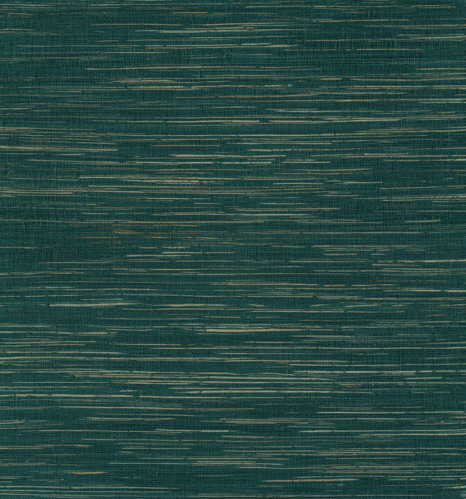 Kira Teal Hemp Grasscloth Wallpaper (Set of 2)