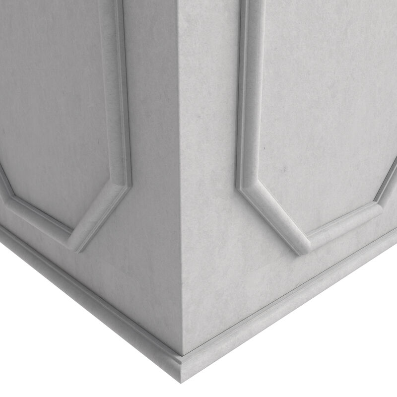 LeisureMod Sprout Series Cubic Fiberstone and MgO Clay Planter image number 3