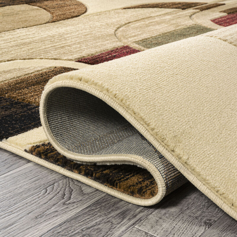 Tamara Retro Abstract Arches Area Rug