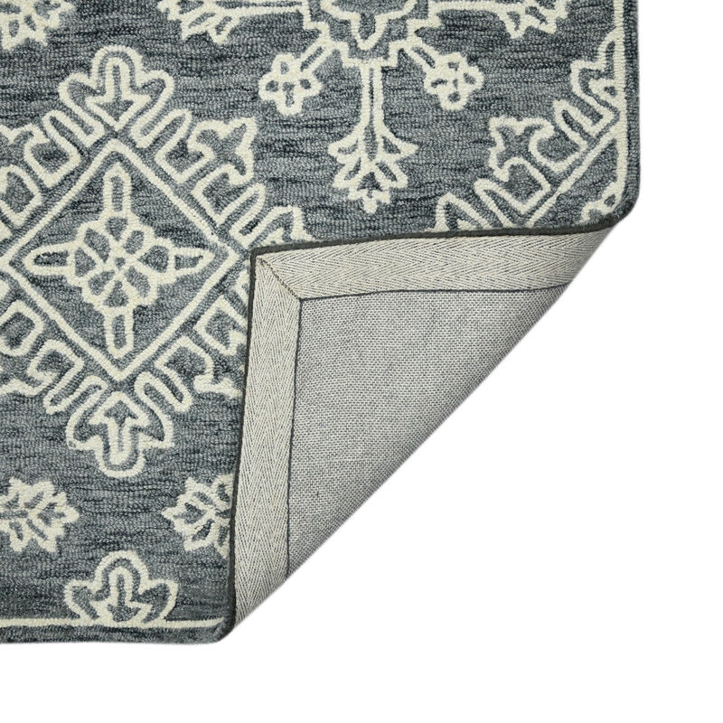 HomeRoots Wool Oriental Hand Hooked Area Rug image number 3