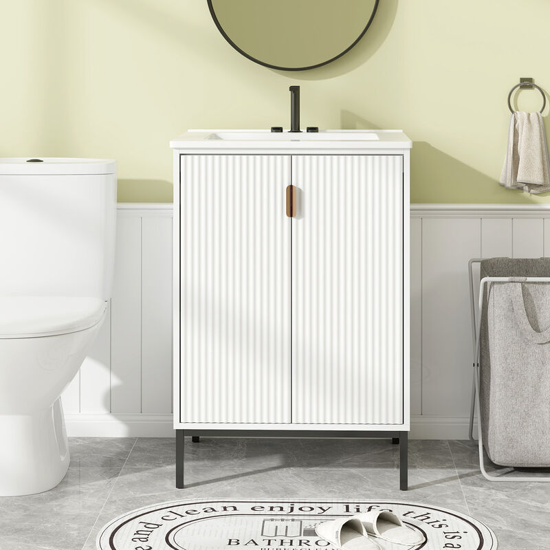 Bathroom Sink Cabinet Combo with Adjustable Shelf – Stylish Storage Solution