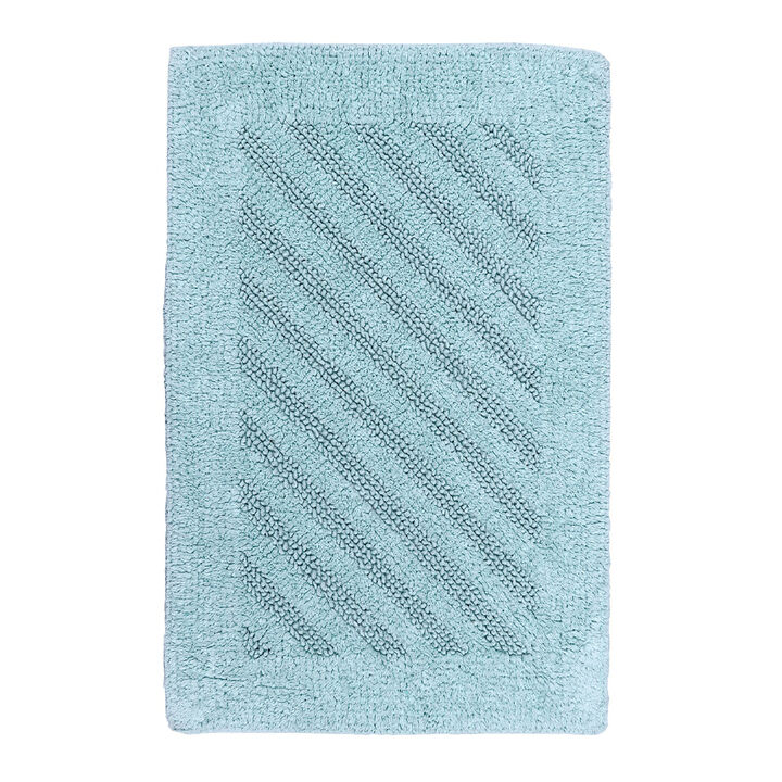 Shooting Star 220 GSF Reversible Bath Rug 17 x 24 - Light Blue