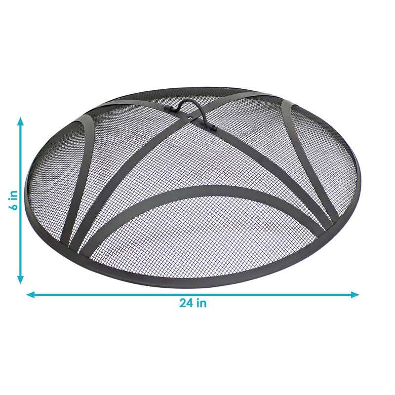 Sunnydaze Reinforced Steel Mesh Round Fire Pit Spark Screen