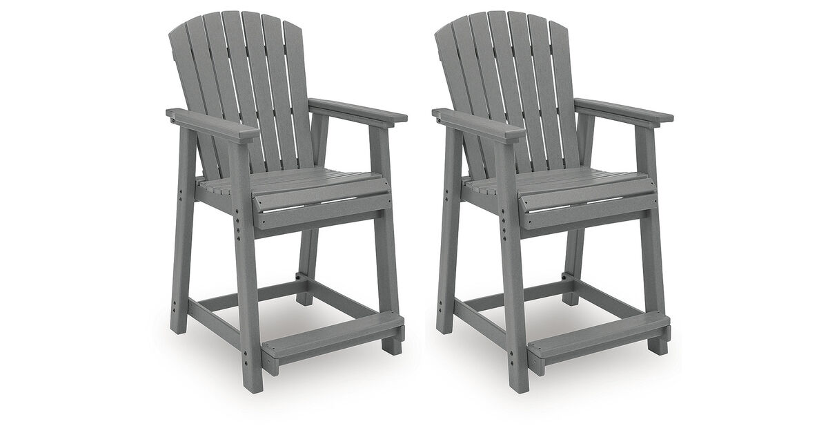 Ross Cove Outdoor Counter Height Bar Stool (Set of 2)