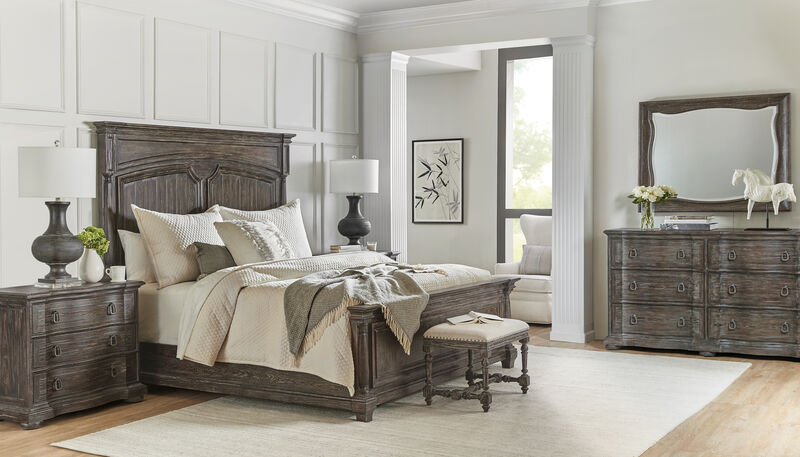 Traditions King Panel Bed in Maduro