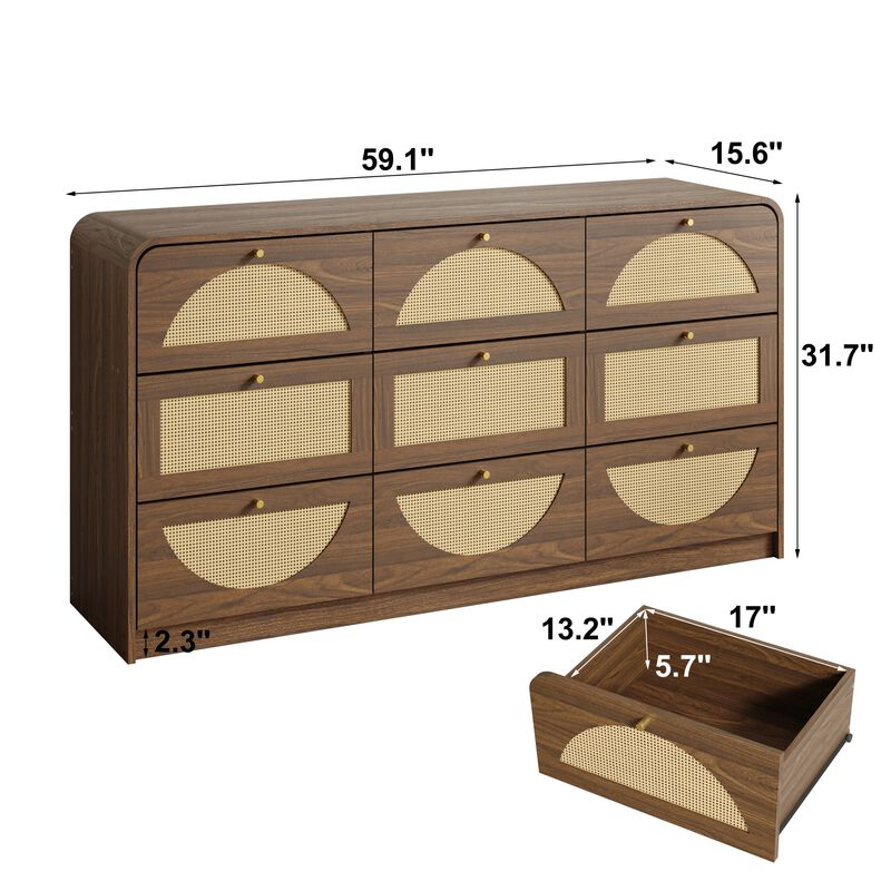 Cekjun 9‑Drawer Dresser image number 9