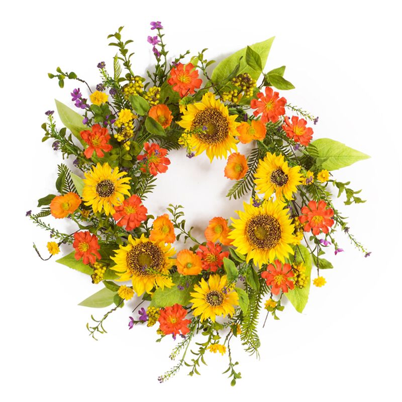 Sunflower Wreath – Bright and Warm Décor for Home, Door, or Seasonal Accent
