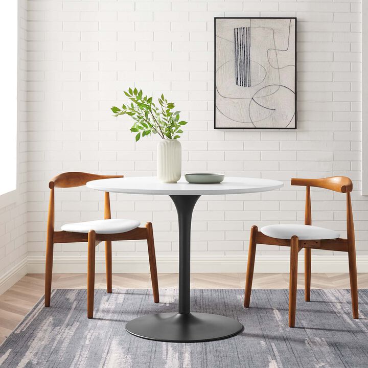 Modway - Pursuit 40" Dining Table White Black